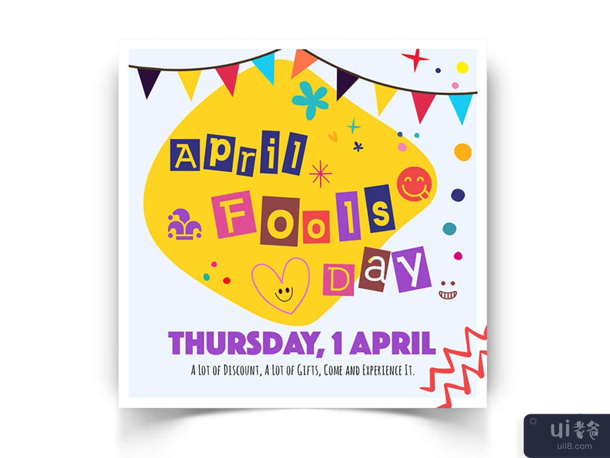 April Fools Day Social Media Templates