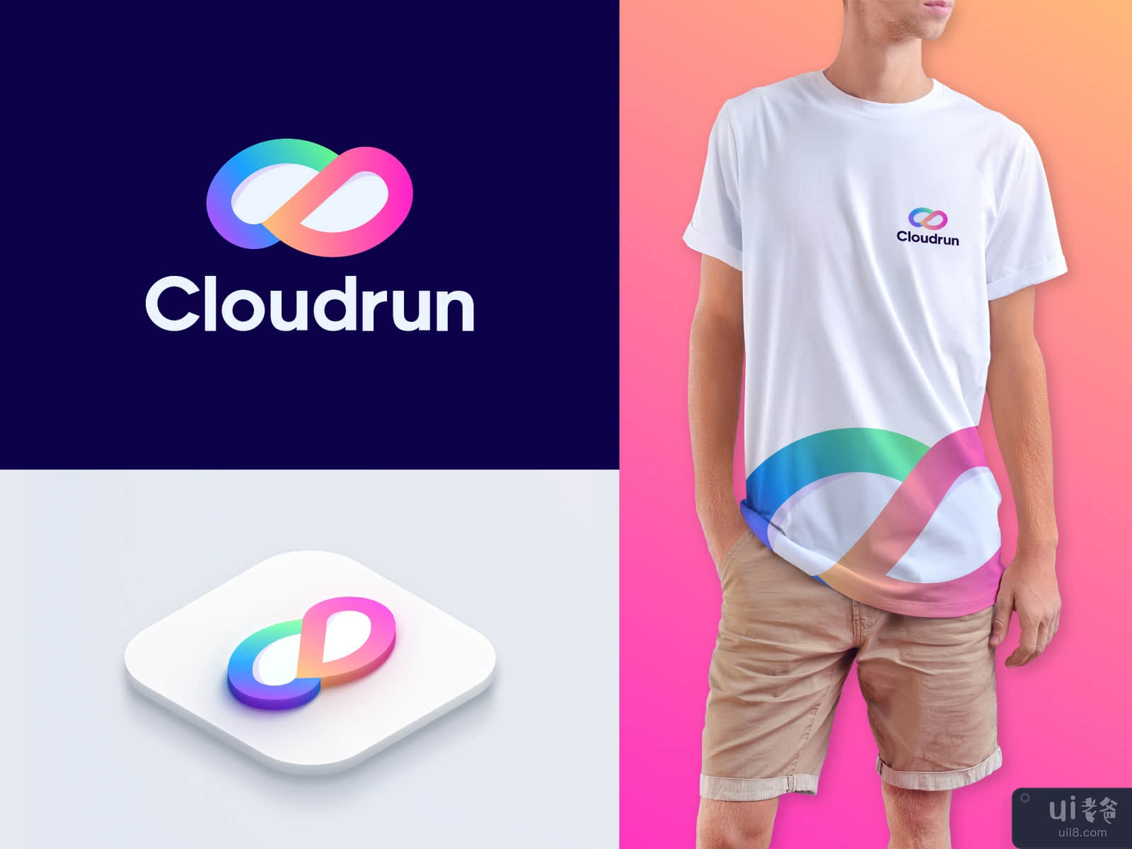 Cloudrun Branding - 云数据标志(Cloudrun Branding - cloud data logo)插图3