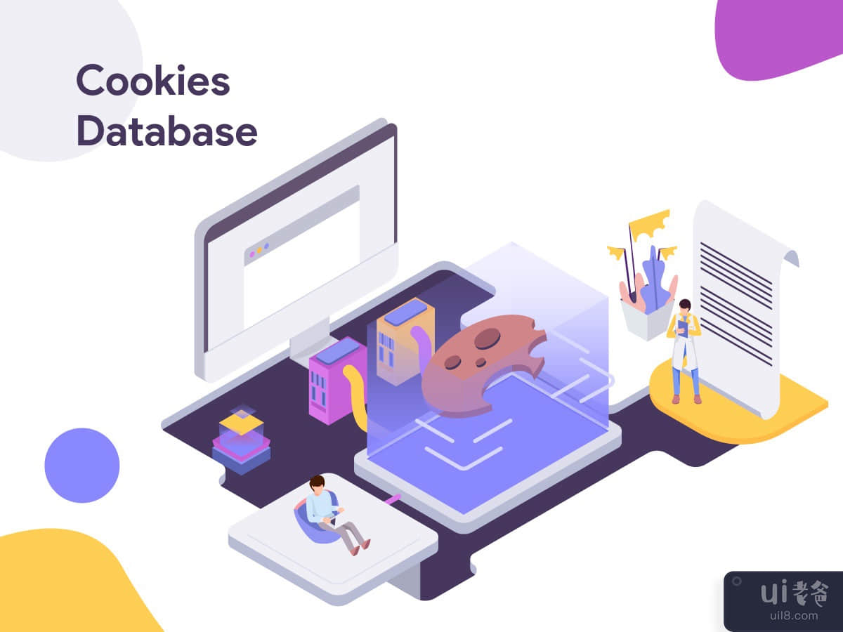 Cookies Database Illustration