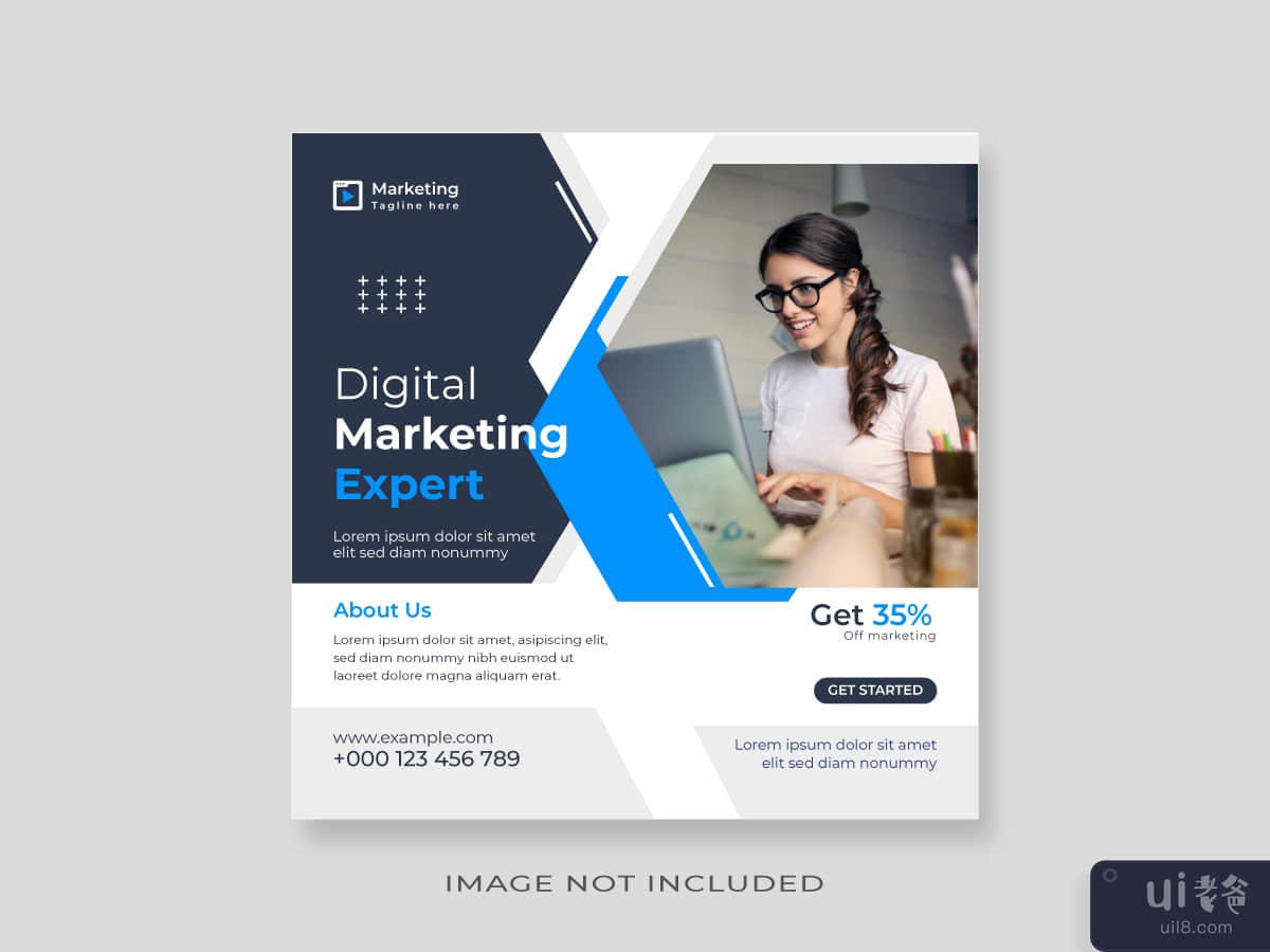 Business social media post and flyer design template