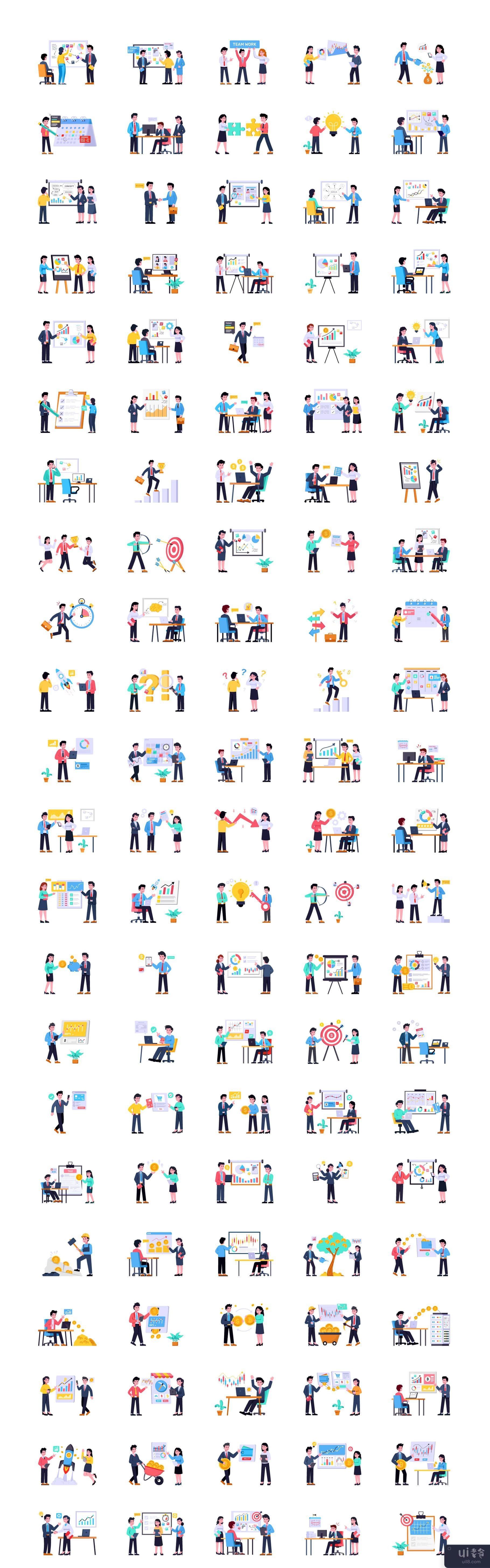 200+ 商业插图(200+ Business Illustrations)插图3
