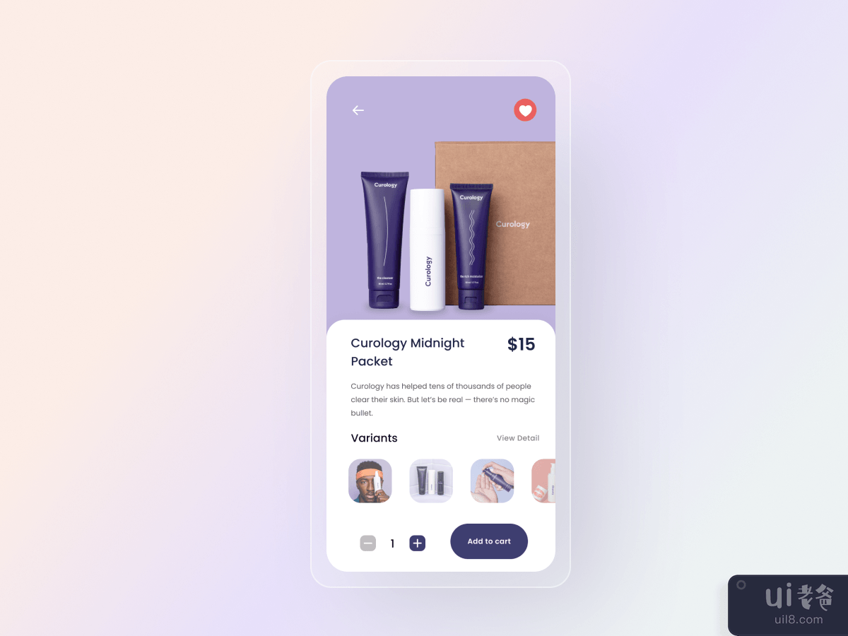 美容产品移动应用概念(Beauty Product Mobile App Concept)插图3