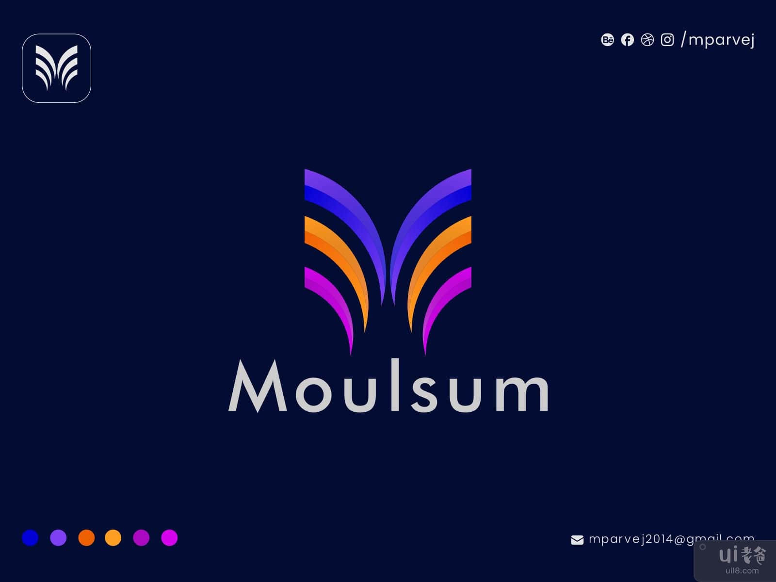 Abstract Moulsum Logo Design