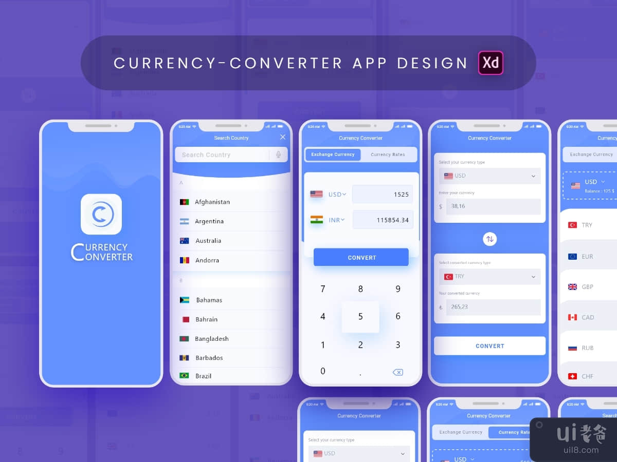 Currency Converter app design