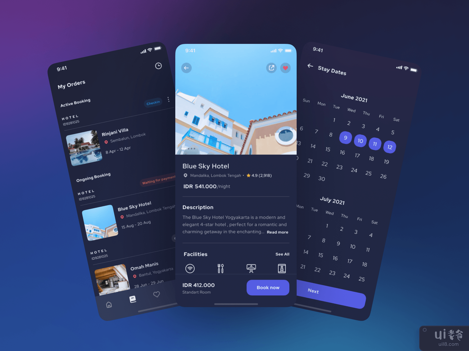 Brooms - Dashboard and Book Page (Light Mode)