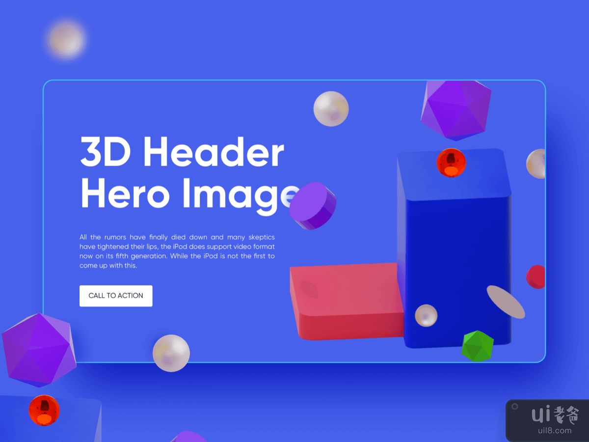3D Hero Header Image