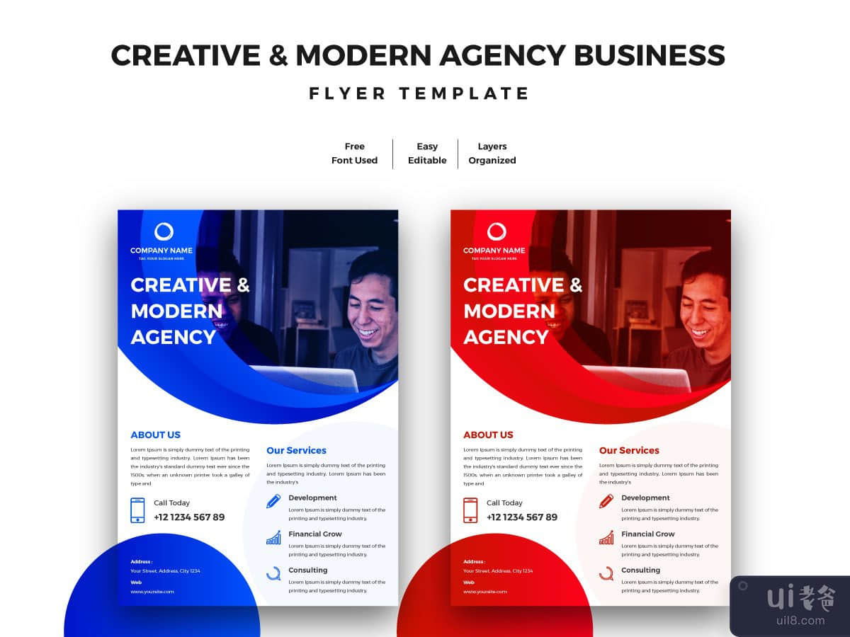 Creative & Modern Agency Business Flyer Template
