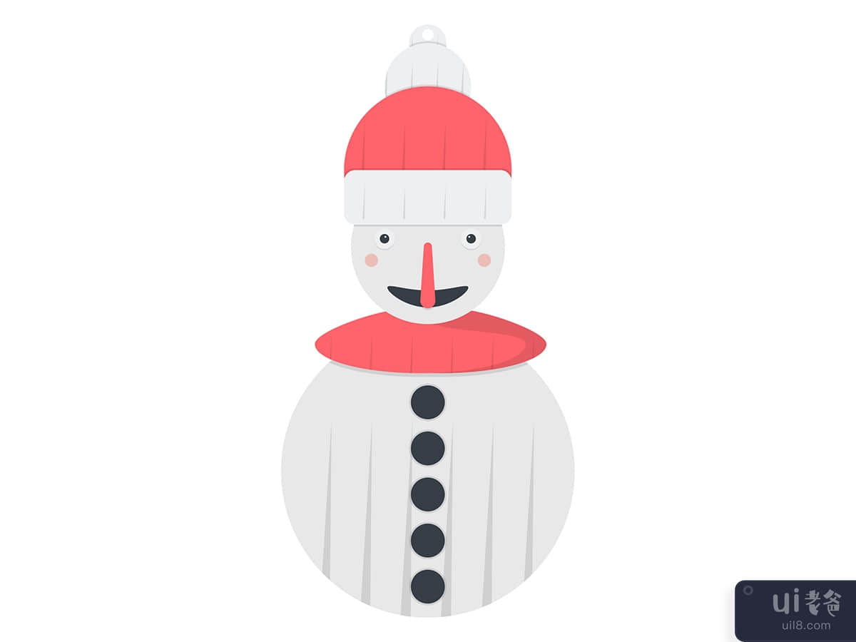 Christmas frozen Santa illustration