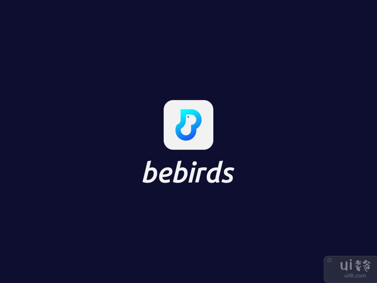 B 现代鸟类标志 |字母 B 徽标(B Modern Birds Logo mark | Letter B Logo)插图2