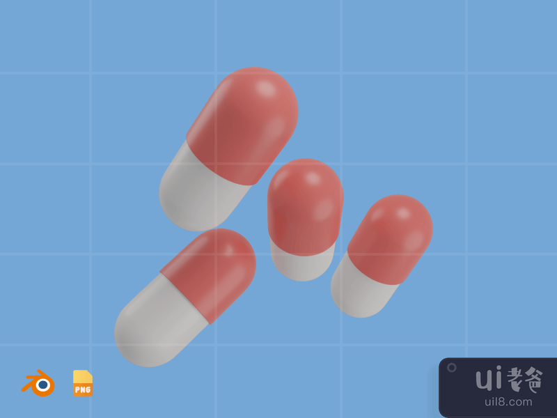 Capsule - 3D Healthcare Illustration Pack