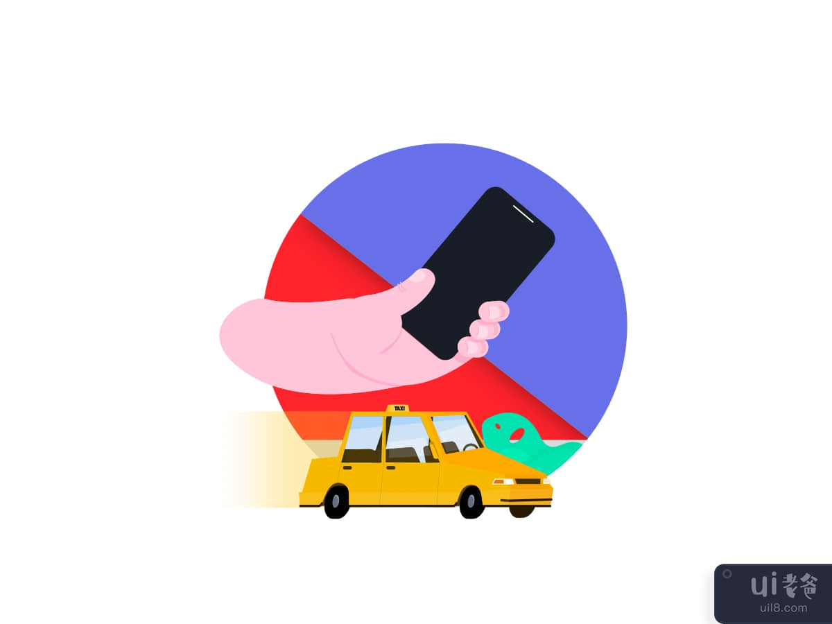 Call Taxi - Illustration