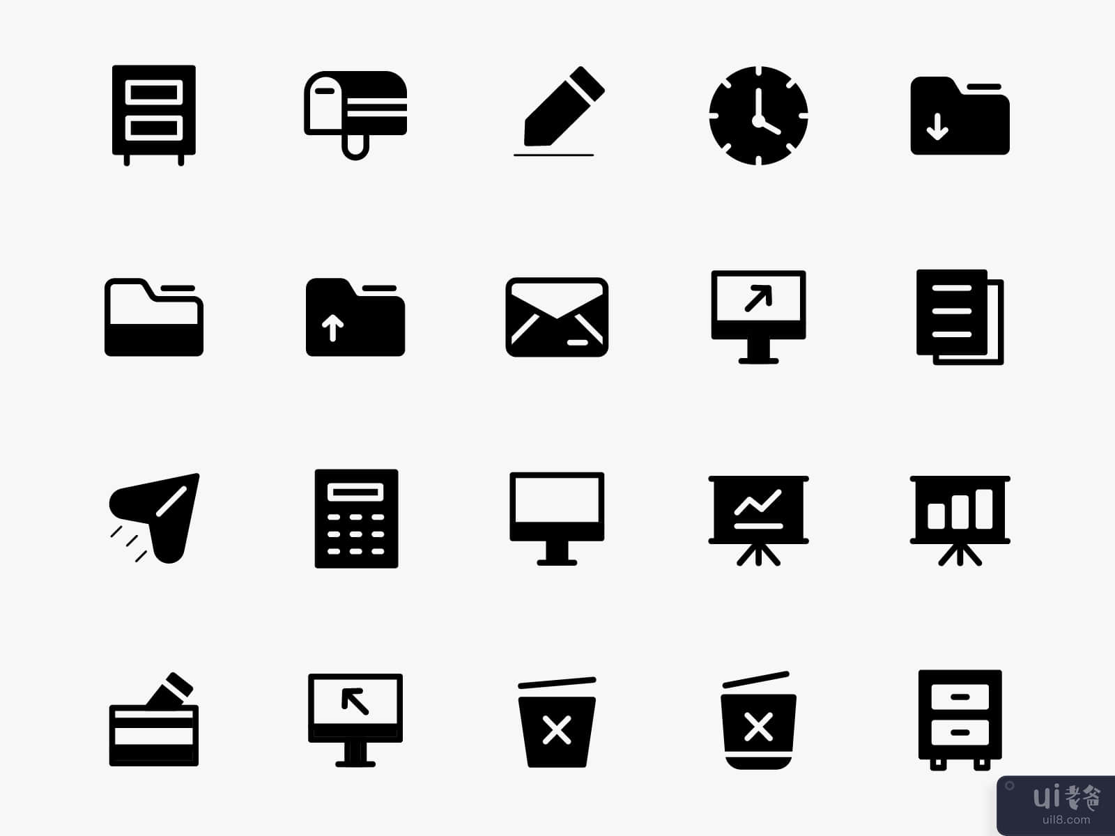 20 Office Solid Icon