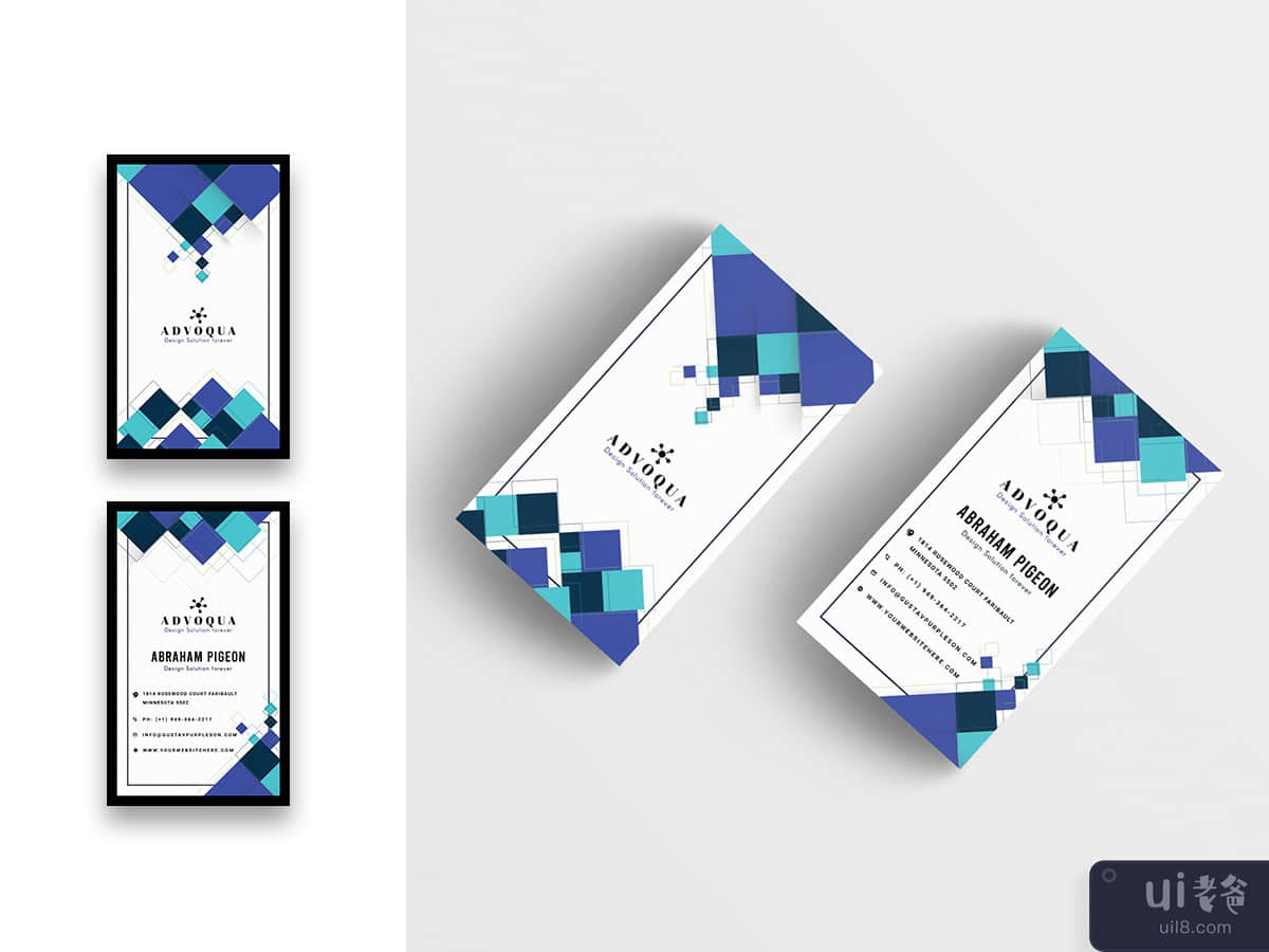 Corporate Business Card-02-Vertical