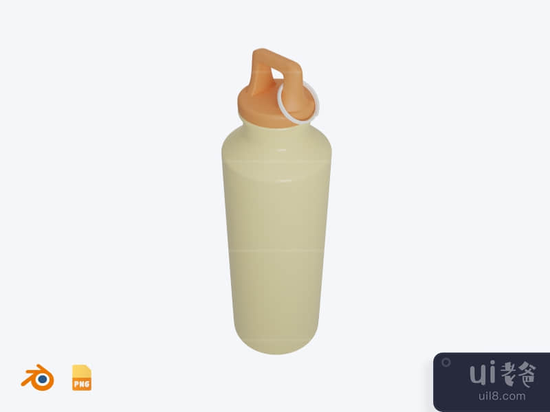 Bottle - 3D Camping Illustration Pack