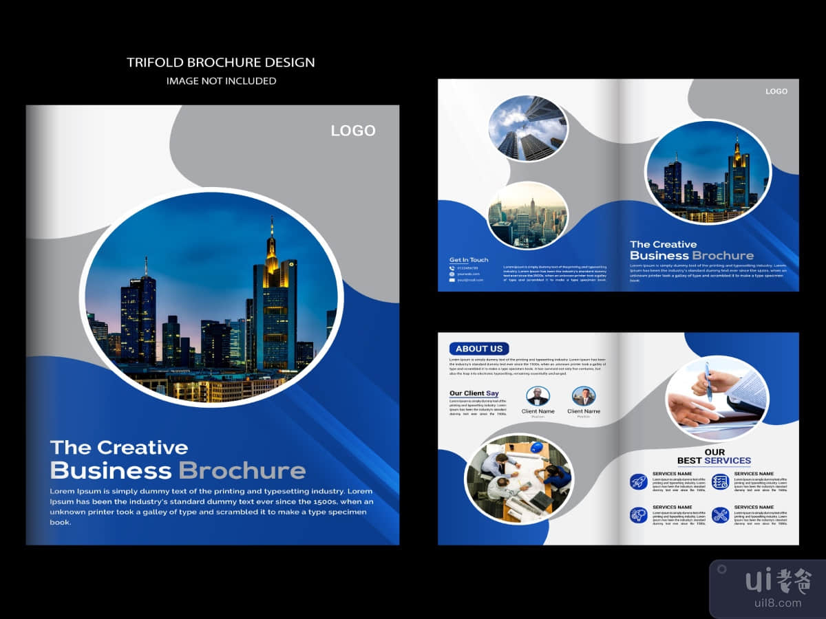 Brochure template design and 4 Page Modern creative Business profile