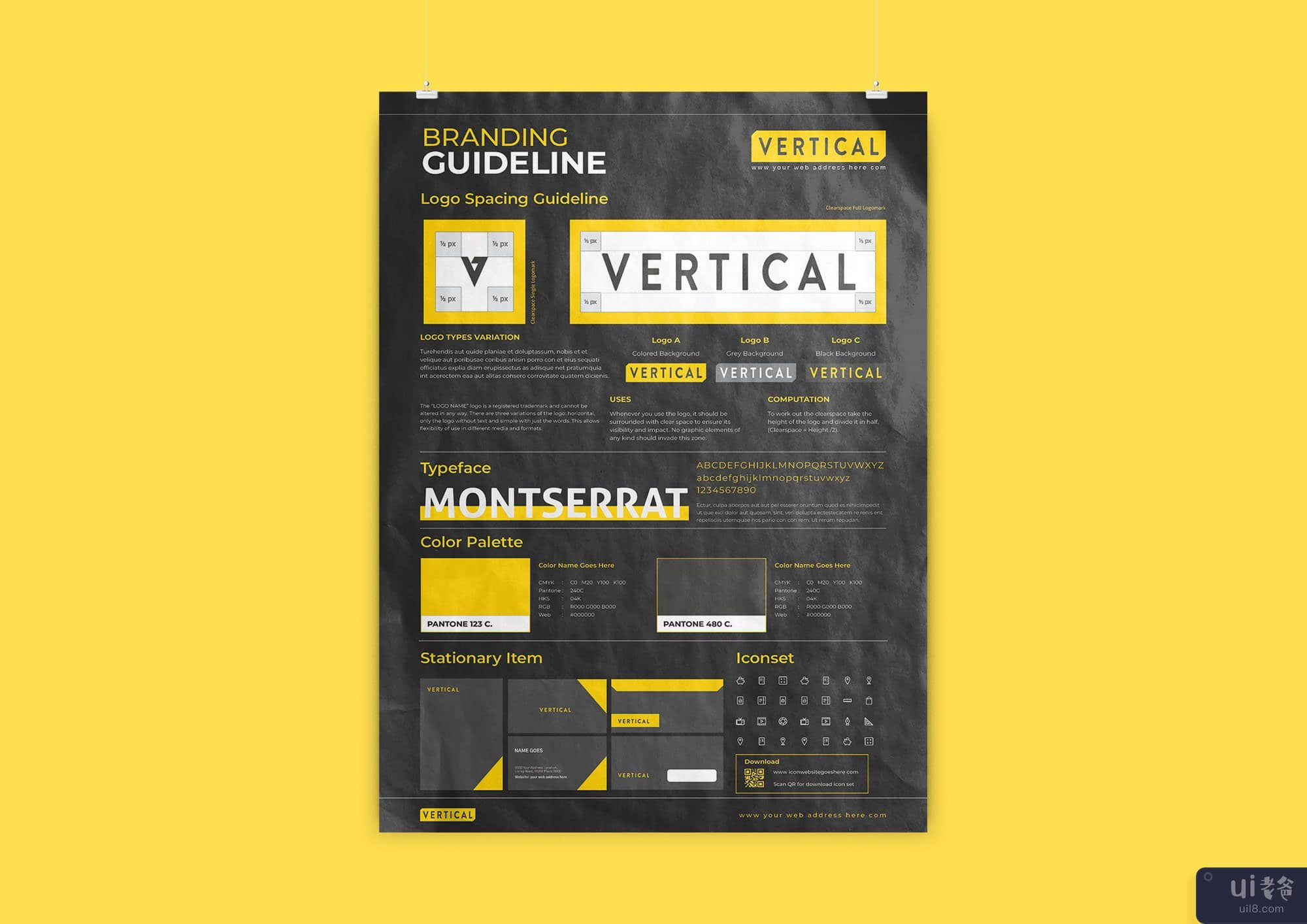 A3品牌指南海报设计(A3 Brand Guideline poster Design)插图3