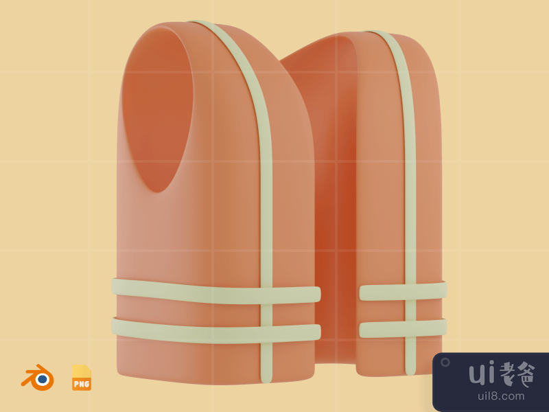 Construction Jacket - 3D Construction Illustration