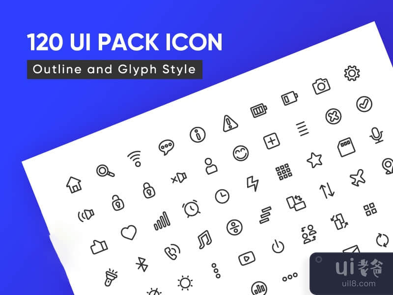 120 Essential UI Icons