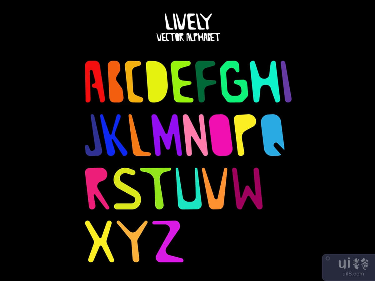 Colorful Vector Letters