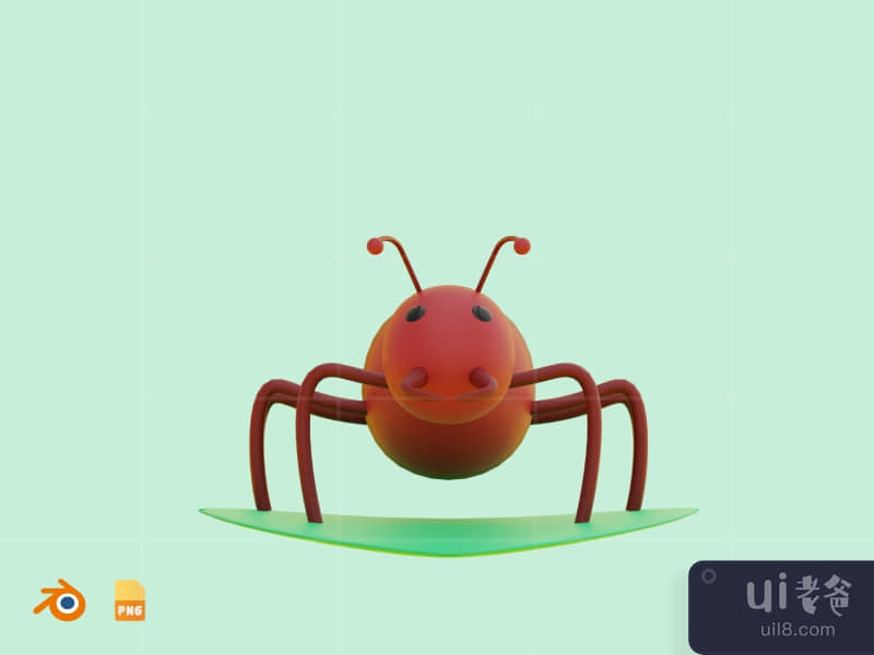 Ant - Cute 3D Animal (front)