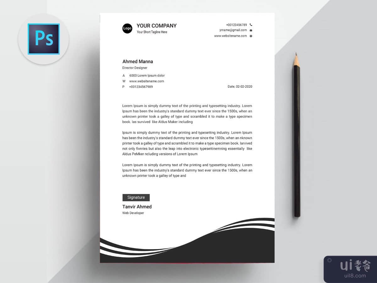Business Letterhead Template Design