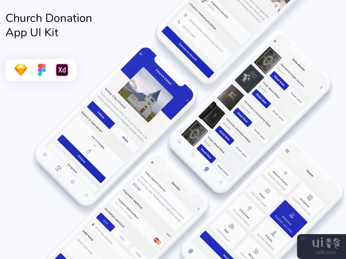 Church Donation App UI Kit