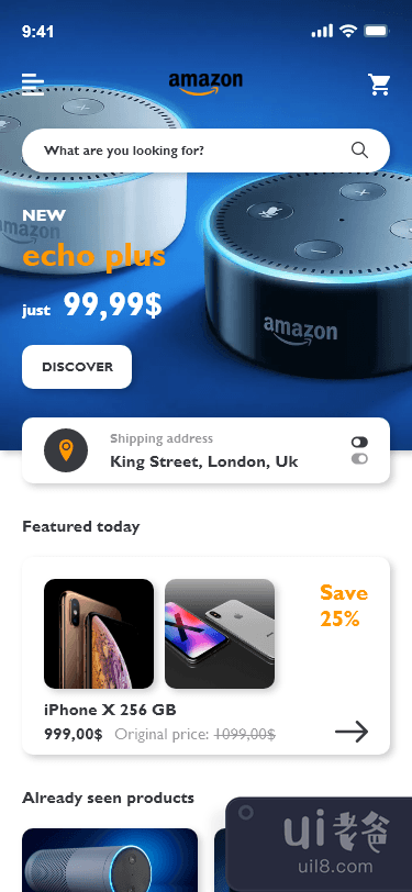 亚马逊购物界面(Amazon Shopping UI)插图3
