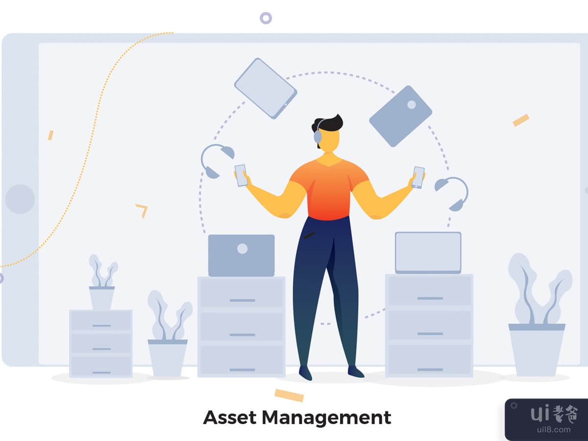 Asset Management CRM Illustration