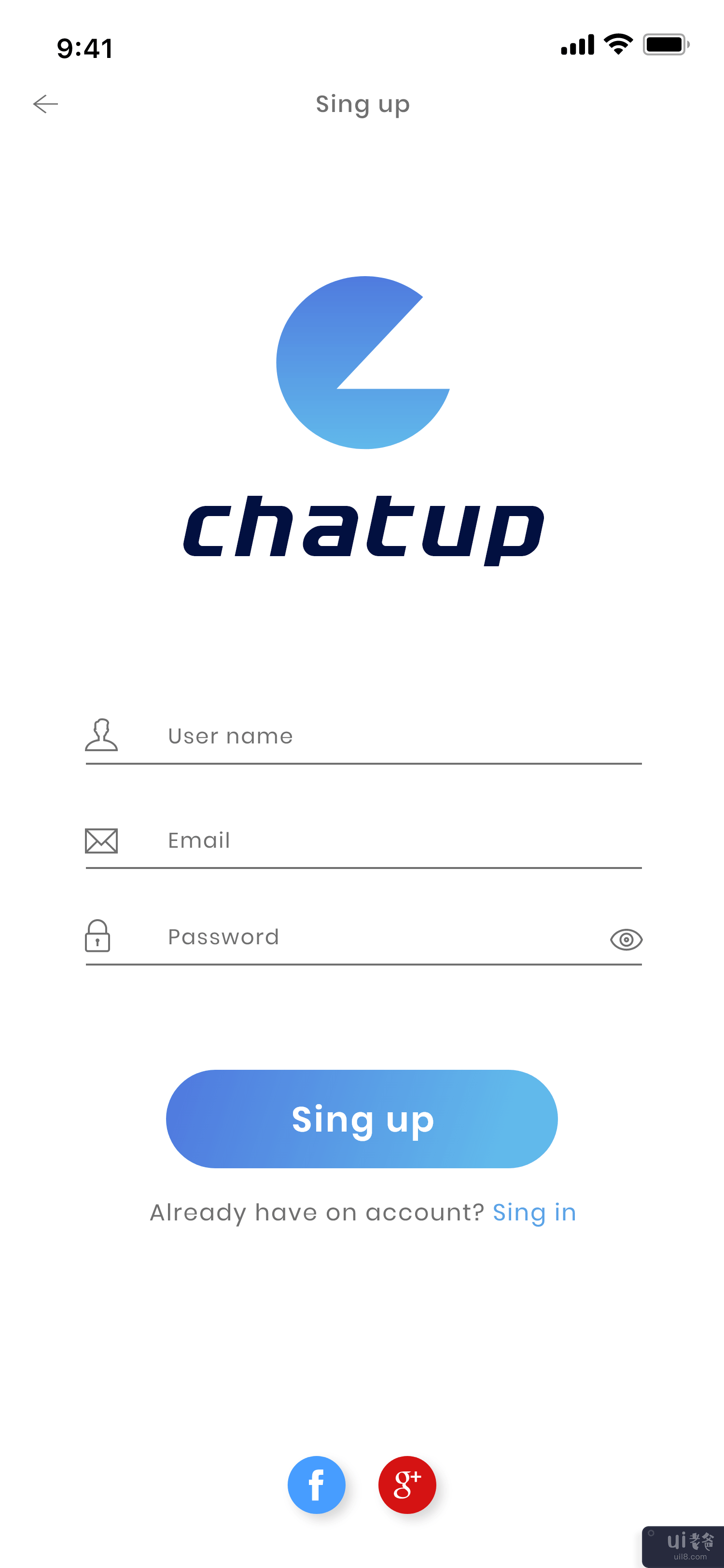 聊天应用界面设计(Chat App ui design)插图16