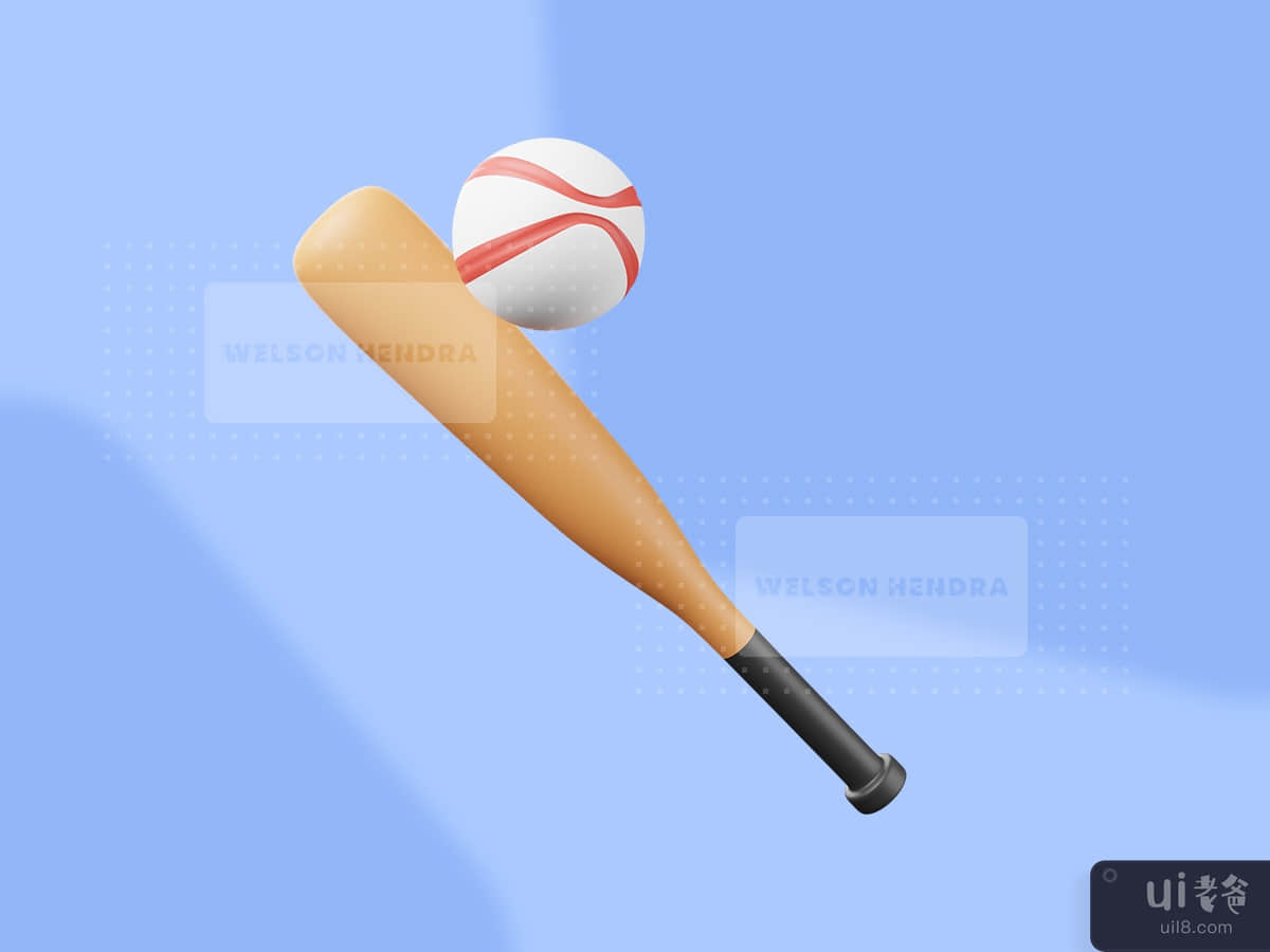 Baseball - Sport 3D Illustration Pack