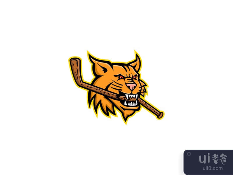 Bobcat Ice Hockey Mascot