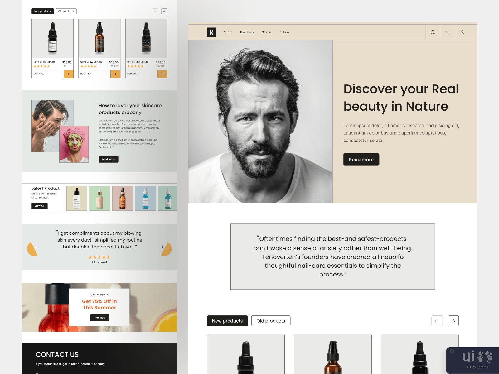 Beauty E commerce Web Design 🤦‍♀️
