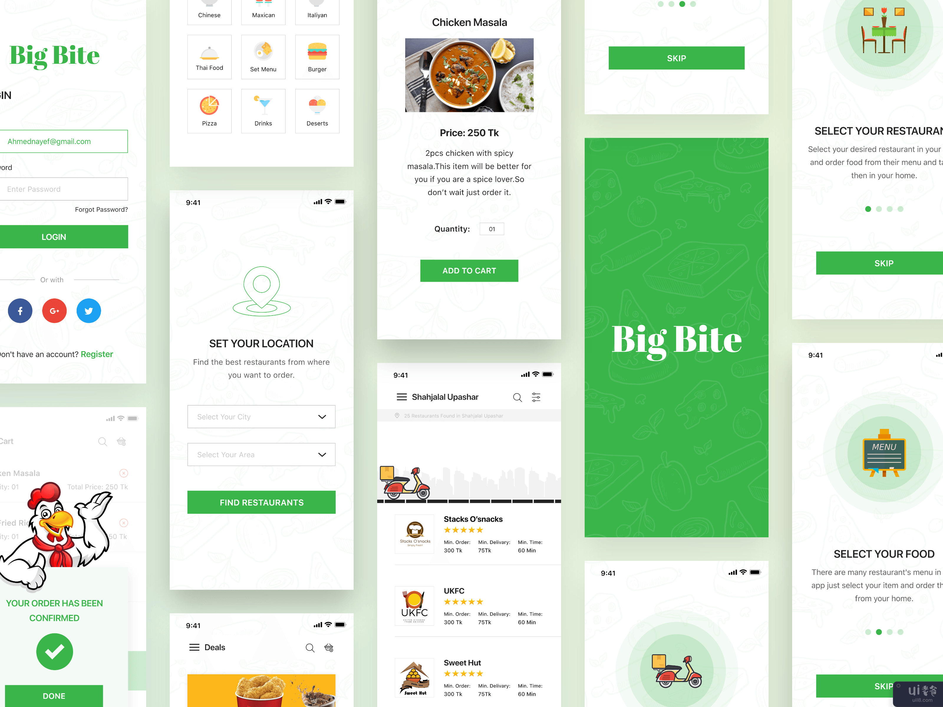 Big Bite iOS UI 套件(Big Bite iOS UI Kit)插图2