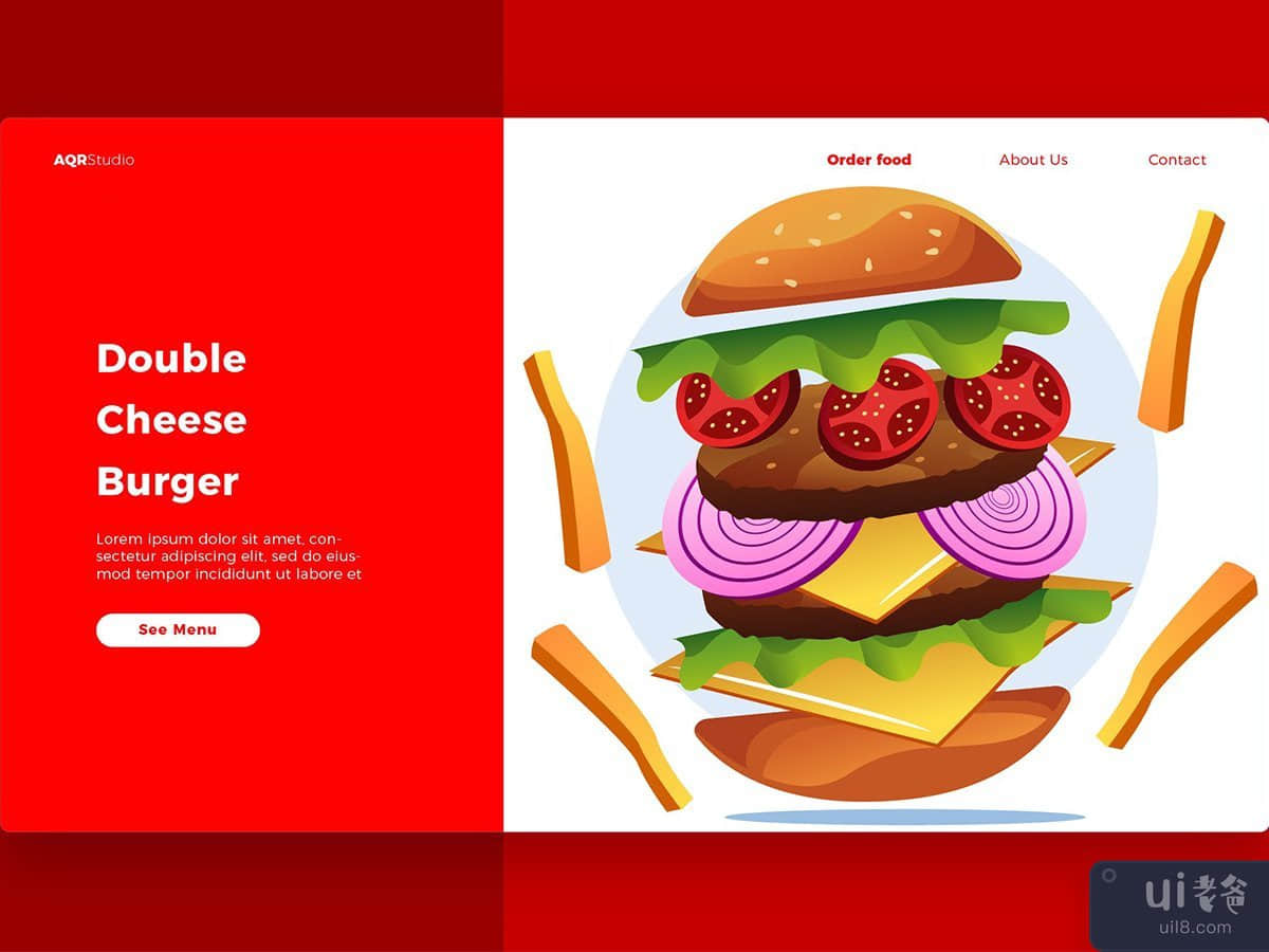 Burger - Banner & Landing Page