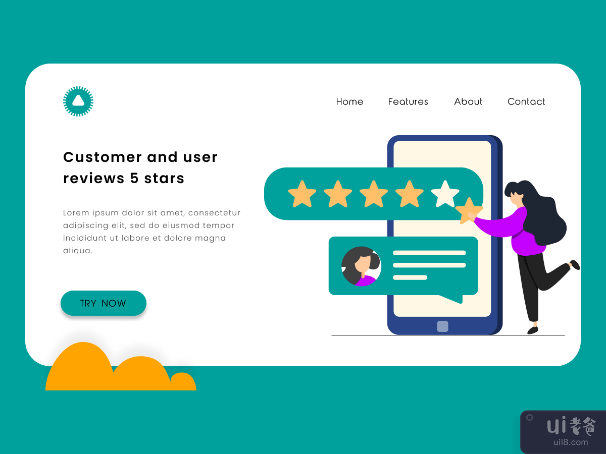 客户和用户评论 5 星。来自客户的反馈和评论。(Customer and user reviews 5 stars. Feedback and comment from client.)插图2
