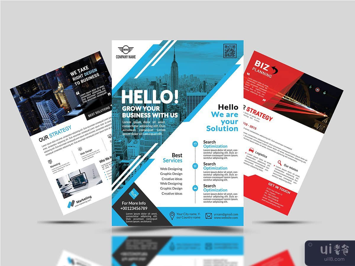 Corporate Flyer Set For Business
