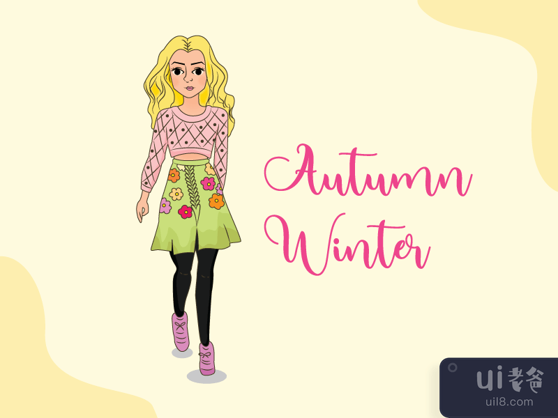 Autumn Winter - Fashion Illustration
