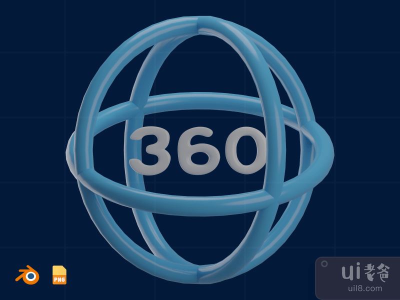 360 Video - 3D Virtual world illustration (front)