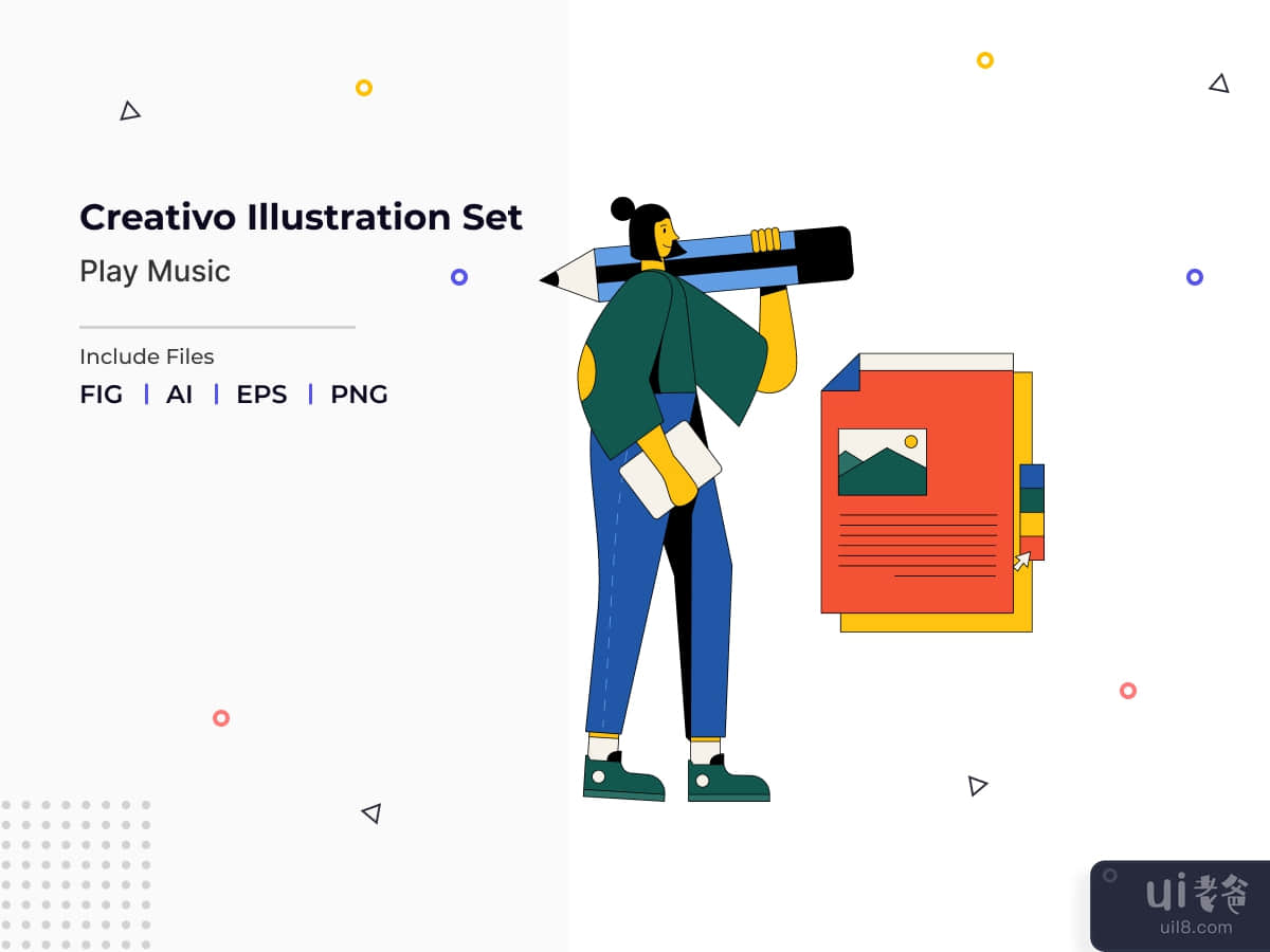 Creativo Illustration Set - Create