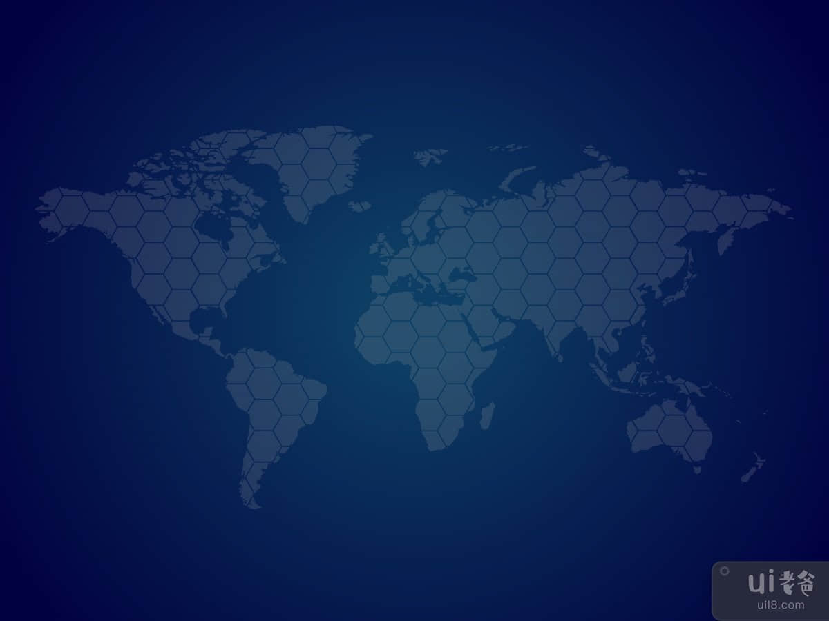 世界大陆地图和虚线背景(Continents-of-the-world-map-and-dotted-background)插图2