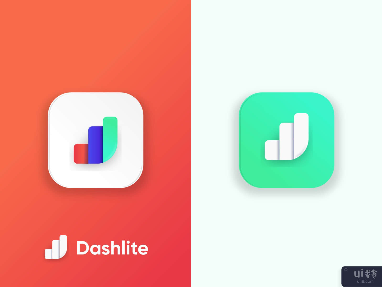3D Dashboard Icon - Dashlite App Icon Design