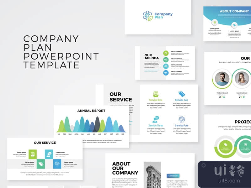 Company Plan Business Presentation PowerPoint Template