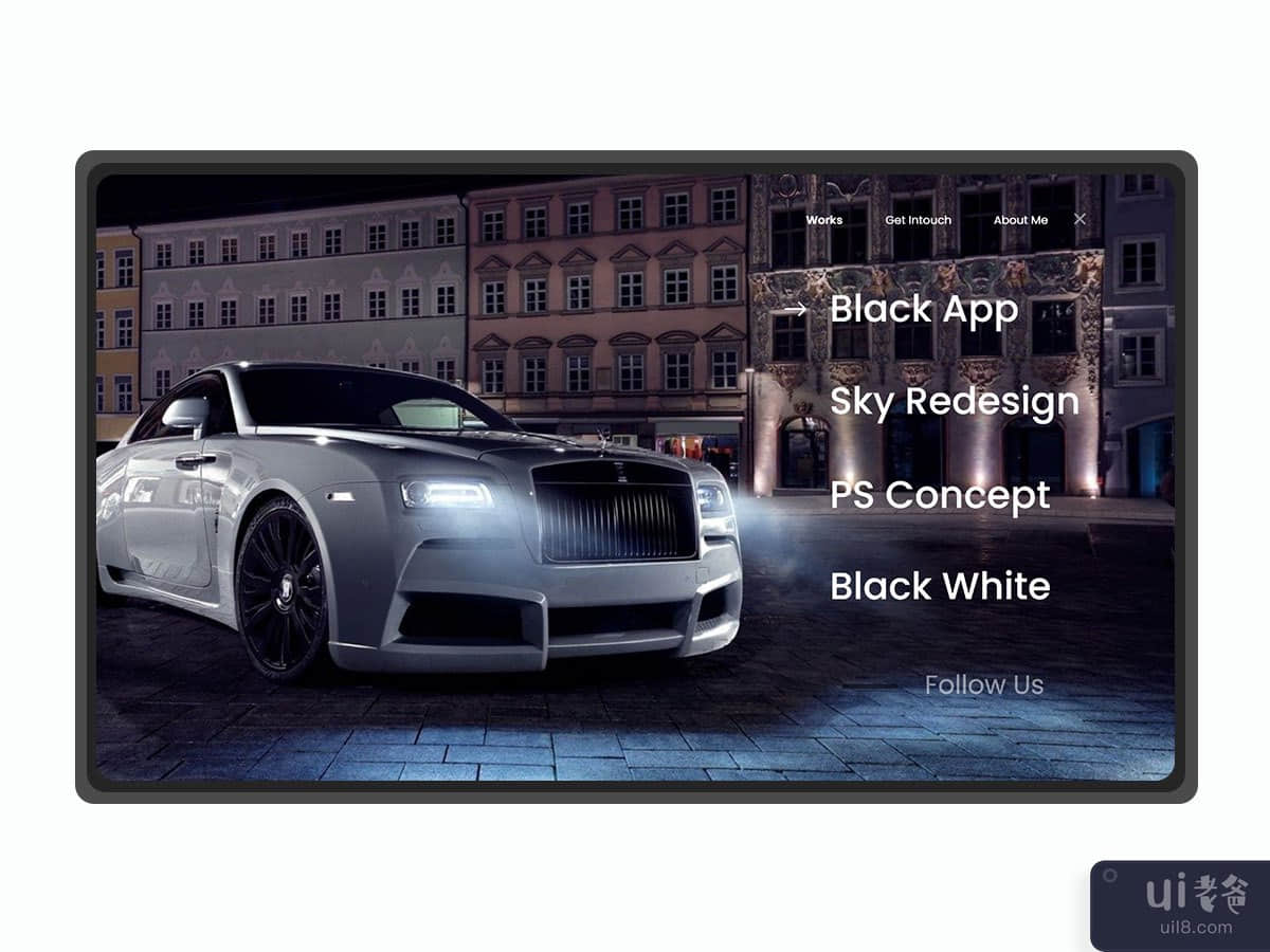 Car Web Concept UI