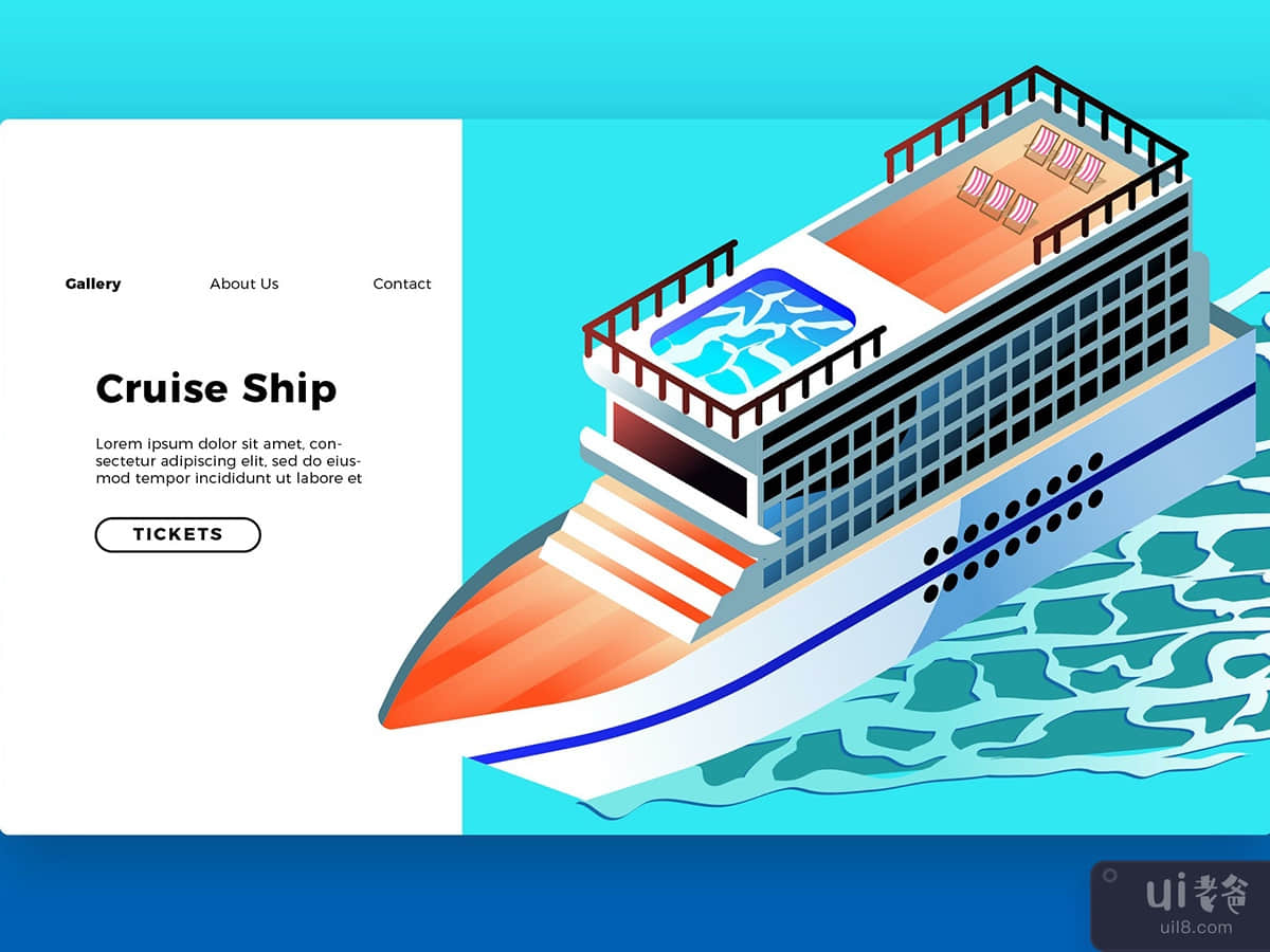Cruise Ship - Banner & Landing Page