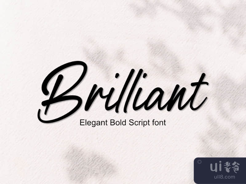 Brilliant Elegant Bold Script Font