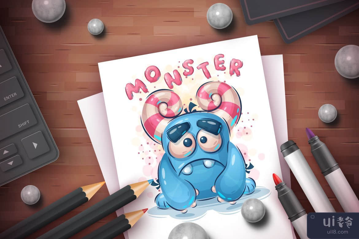 捆绑升华怪物 |卡通人物插图 PNG(Bundle Sublimation Monsters | Cartoon Character Illustration PNG)插图6