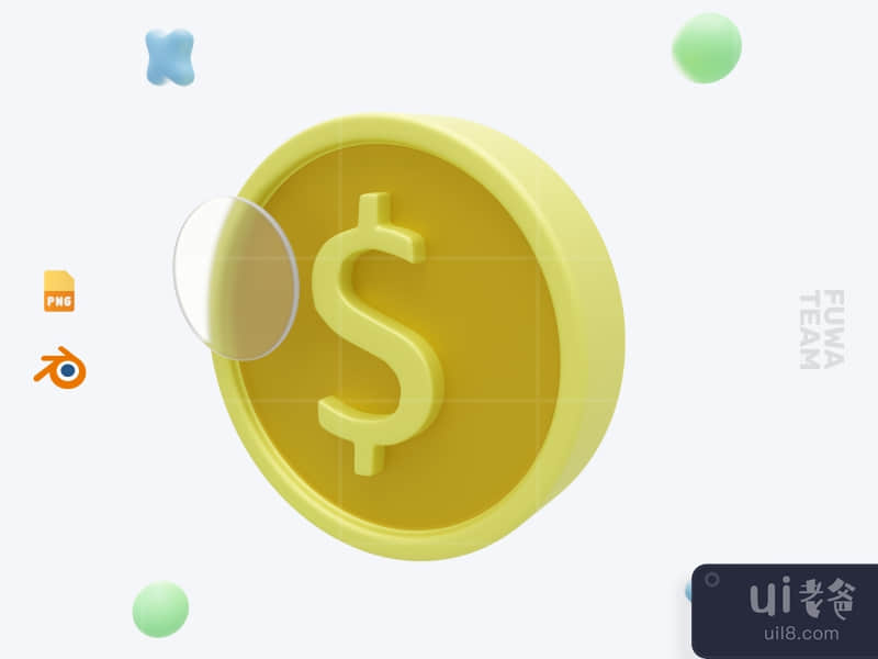 Coin - 3D Business and Finance icon pack