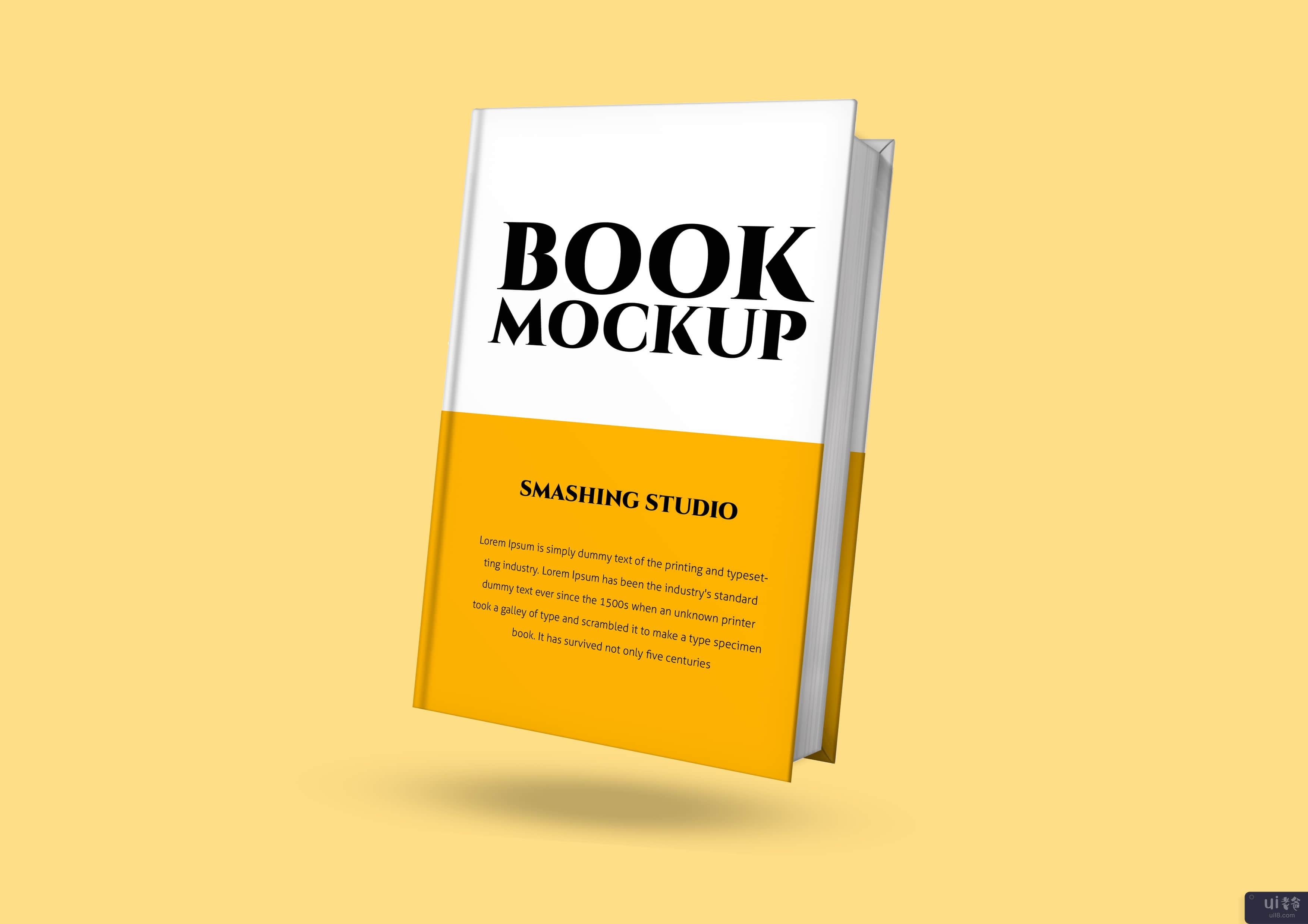 书籍封面样机模板(Book Cover Mockup Template)插图3