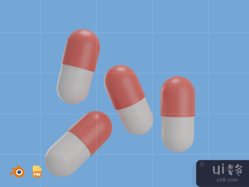 Capsule - 3D Healthcare Illustration Pack (front)
