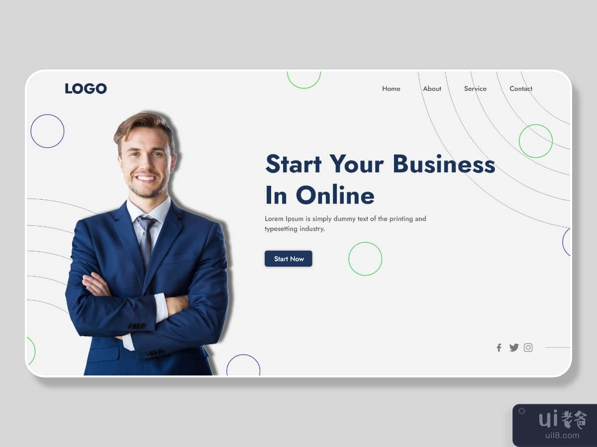 Business Landing Page Template Design